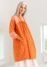 Robe ”Millie” en coton biologique tissé - églantine