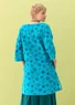 Robe ”Daisy” en coton biologique tissé (bleu lagon S)