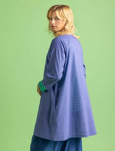 “Monika” woven tunic in organic cotton - bluebell