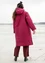 “Svalbard” woven organic cotton quilted coat (purple red L)