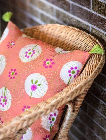 “Indra” organic cotton cushion cover - rowan