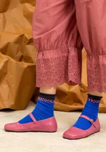Ballerina flats in leather - rosebay willowherb
