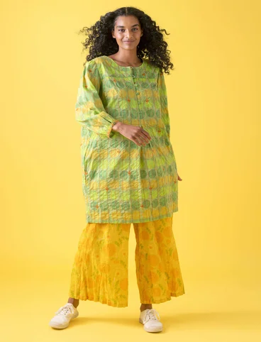 Kleid „Sun“ aus Bio-Baumwollgewebe - blattgrün
