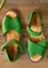 Sandales en cuir nappa (vert lotus 36)