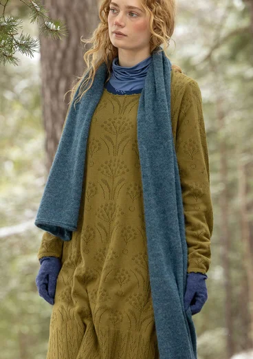 Wool gloves - indigo