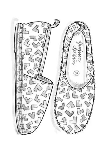 Espadrilles ”Hake” en coton - naturel