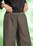 “Woodland” woven organic cotton/linen trousers (mole S)