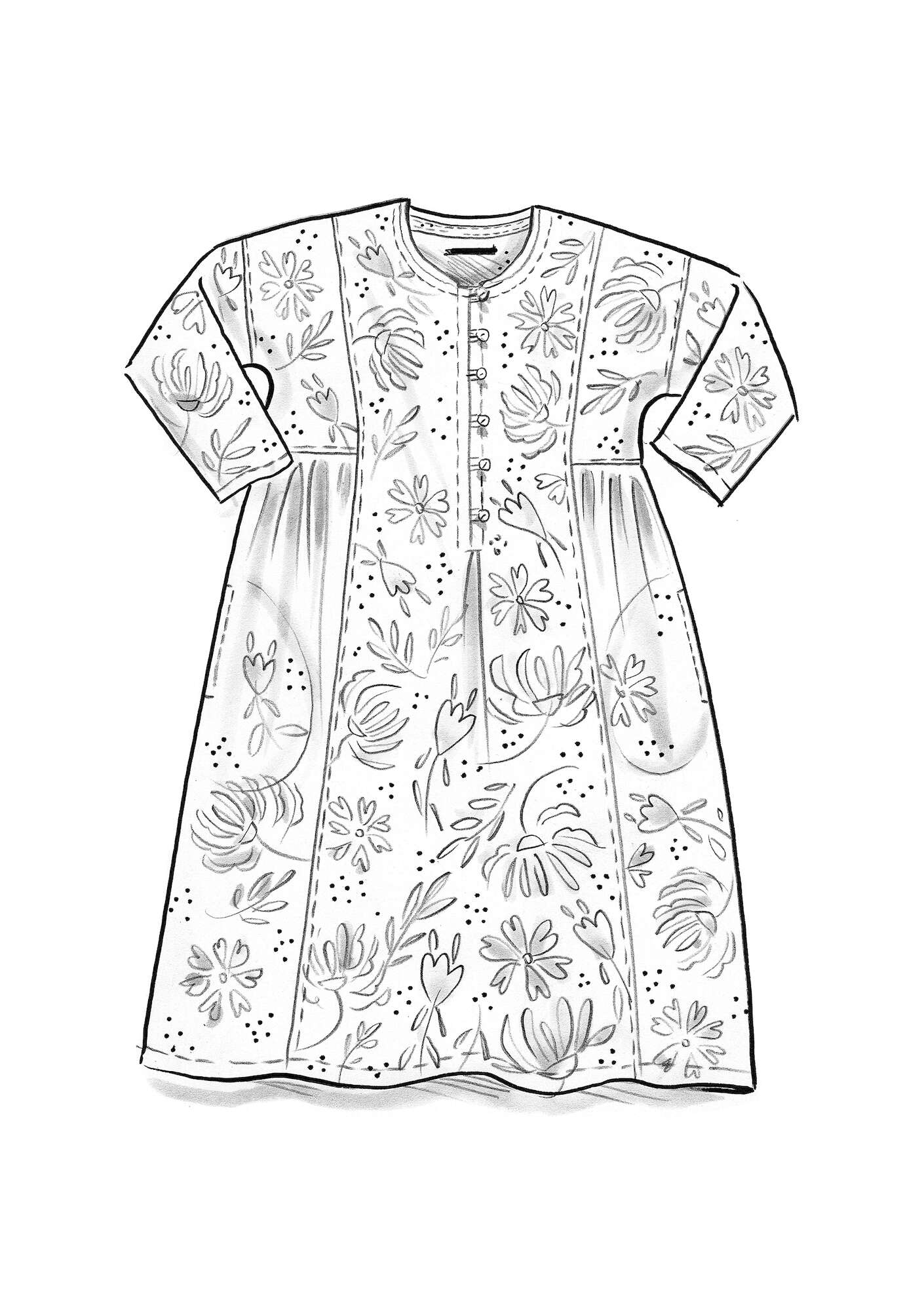 Gudrun Sjoden Organic cheapest cotton Floral Pattern Dress size M