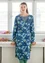 Robe ”Magnolia” en jersey de coton biologique/modal (bleu lin S)