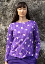 “Dina” top in organic cotton/modal - amethyst