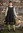 Vævet kjole "Petronella" i økologisk bomuld/hør - sort