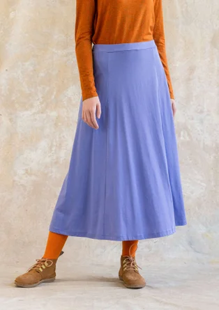 “Billie” jersey skirt in organic cotton/modal - sky blue