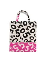 Organic cotton fabric tote bag M - black