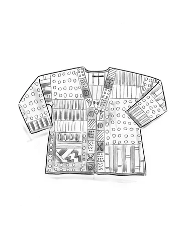 “Bhutan” organic/recycled cotton cardigan - mole