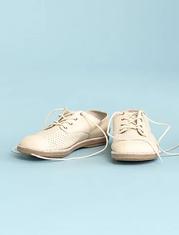 Schuhe aus Nappaleder - Mandelmilch