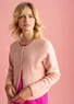 Cardigan in wool/cotton/alpaca (pink marble S)