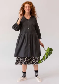 ��“Ida” dress woven in a wool blend - ash grey