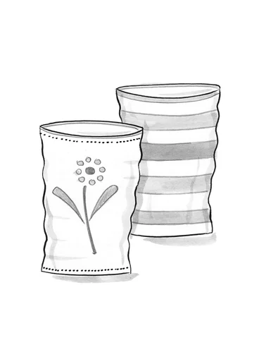 Vase "Caramel" en céramique - blanc cassé