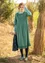 “Strandfynd” woven organic cotton dress (green sea glass L)