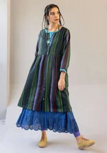 “Ketchi” woven wool/cotton dress - black