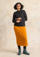 Long jersey skirt in ribbed organic cotton - lion