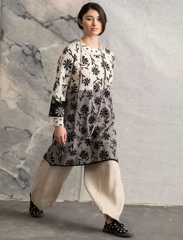 “Leia” organic cotton knit tunic - iron grey