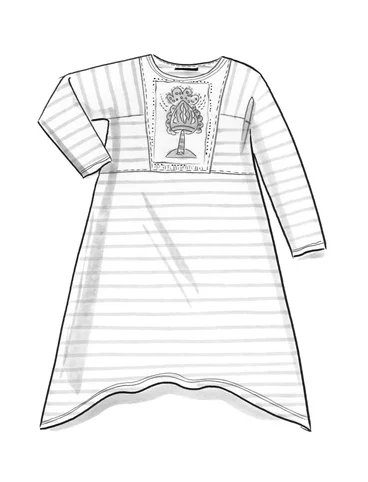 Tricot jurk "Artemis" van biologisch katoen/modal - amandelmelk
