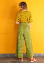 “Neela” woven organic cotton trousers - speice green