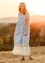 “Cumulus” woven dress in cotton (forget-me-not M)