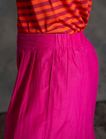 Cotton/silk trousers - cerise