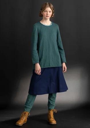 Favourite sweater made of organic cotton - opal green