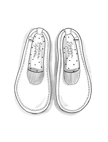 “Isolde” nubuck elastic-strap shoes - indigofera