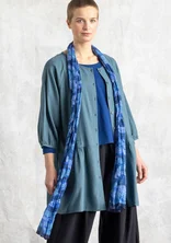 “Kelly” shawl in organic cotton - sapphire blue