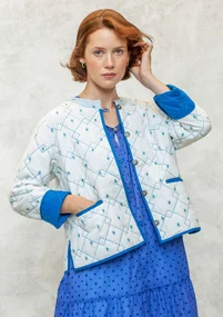 Steppjacke „Signe“ aus Bio-Baumwollgewebe - halbgebleicht