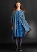 Robe tissée « Ava » en coton biologique - bleu lin