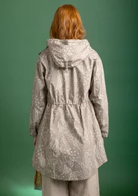 Parka „Irma“ aus Bio-Baumwollgewebe - taupe-gemustert