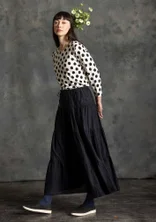 Woven skirt in cotton/silk - black