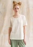 “Jane” T-shirt in organic cotton/spandex (unbleached S)