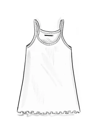 Organic cotton tank top - ecru