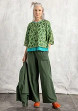 Jersey pants in organic cotton - forest green