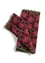 “Anemone” fingerless gloves in organic wool (cranberry One Size)