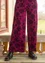 “Selma” organic cotton/recycled polyester velour trousers (grape M)