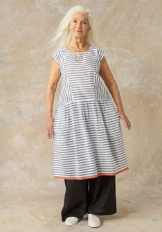 Kleid „Nord“ aus Bio-Baumwollgewebe - halbgebleicht