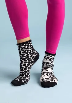 Chaussettes ”Rosalie” en coton biologique - noir