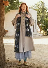 “Flow” shawl in organic cotton - black