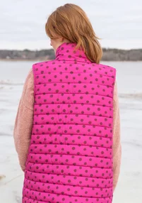 “Susan” vest in recycled polyester - cerise