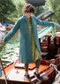 “Venezia” woven organic cotton coat (verona green XL)