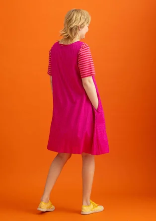 Robe en tissu de coton/modal/viscose - cerise