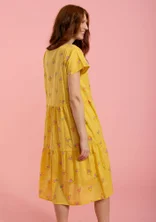 Geweven jurk "Fleur" van biologisch katoen - gullregn