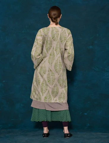 Robe ”Décor” en coton biologique/lin - naturel foncé
